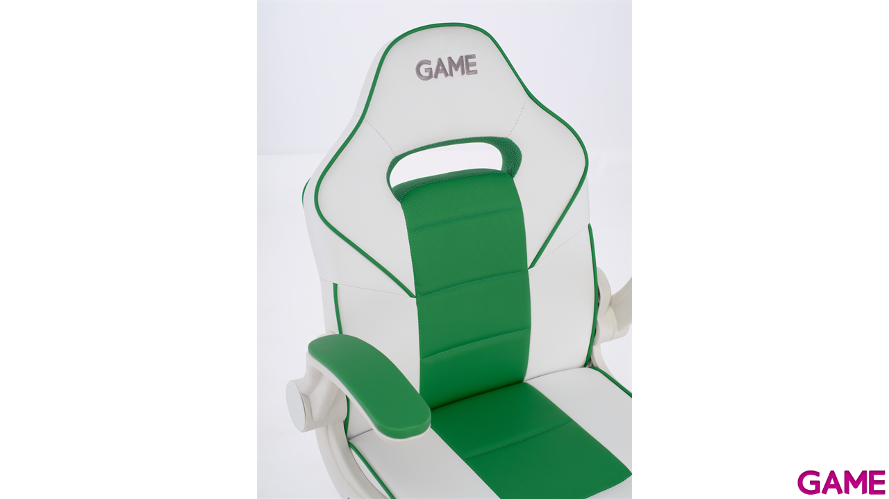 Silla Gaming GAME GT JR Blanco-Verde-16