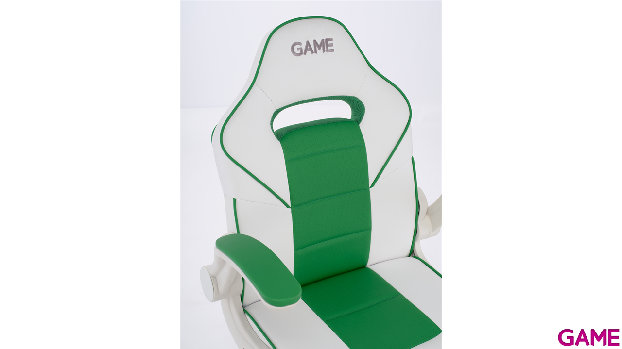 GAME GT JR Blanco-Verde - Silla Gaming-16
