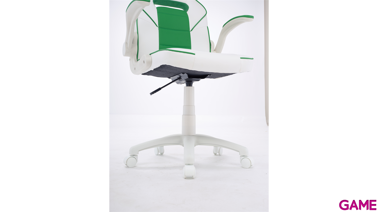 Silla Gaming GAME GT JR Blanco-Verde-2