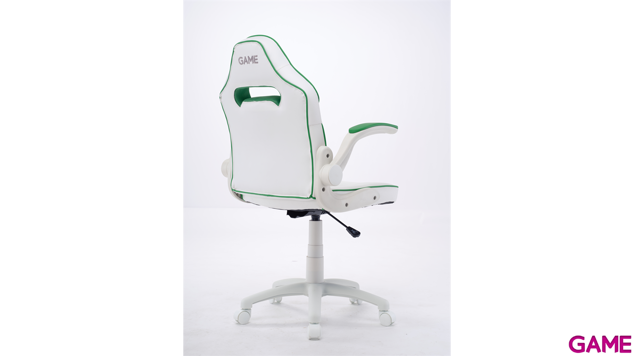 Silla Gaming GAME GT JR Blanco-Verde-8