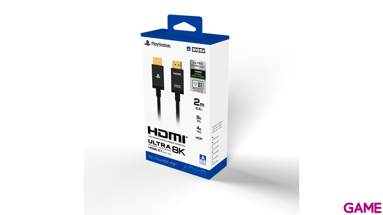 Cable HDMI 2.1 Ultra 8K 2m Hori -Licencia oficial--0