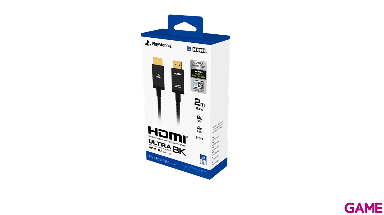 Cable HDMI 2.1 Ultra 8K 2m Hori -Licencia oficial--1