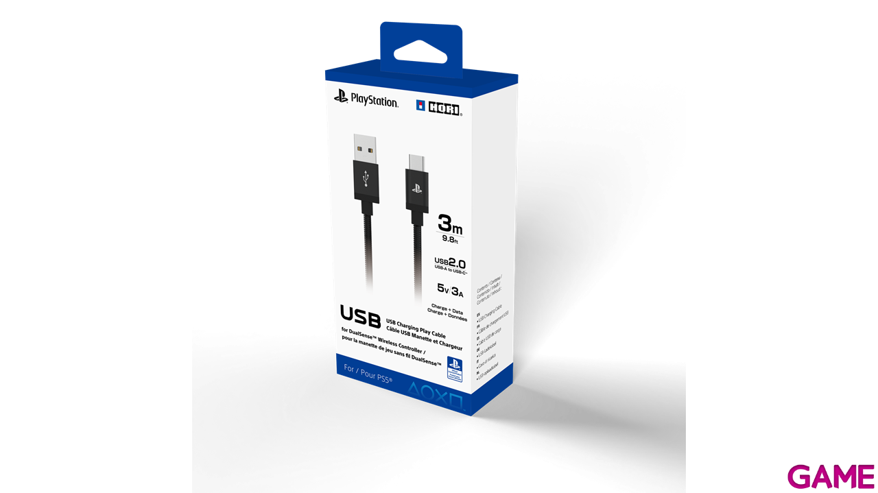 Cable de Carga USB-C para Mando DualSense Hori -Licencia oficial--0