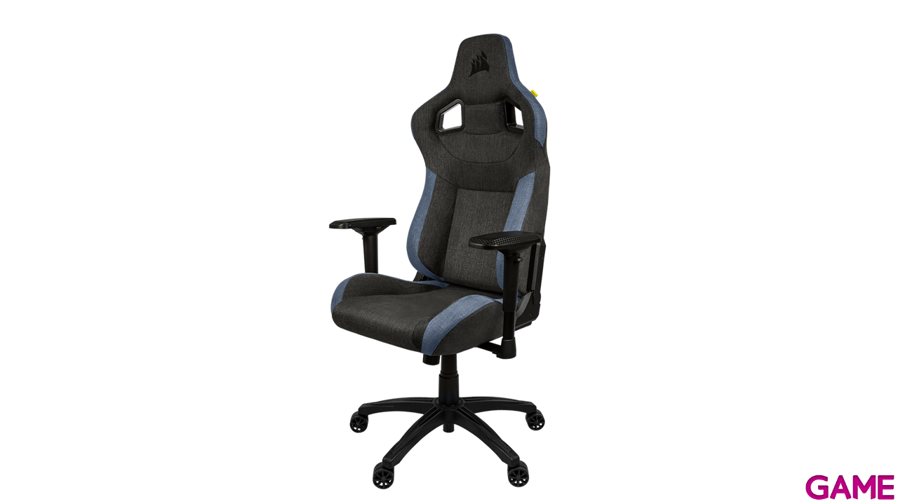 CORSAIR T3 Rush - Fabric - Charcoal/Blue - Exclusive - Silla Gaming-0