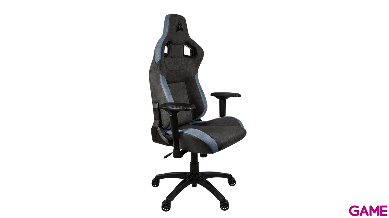 CORSAIR T3 Rush - Fabric - Charcoal/Blue - Exclusive - Silla Gaming-2