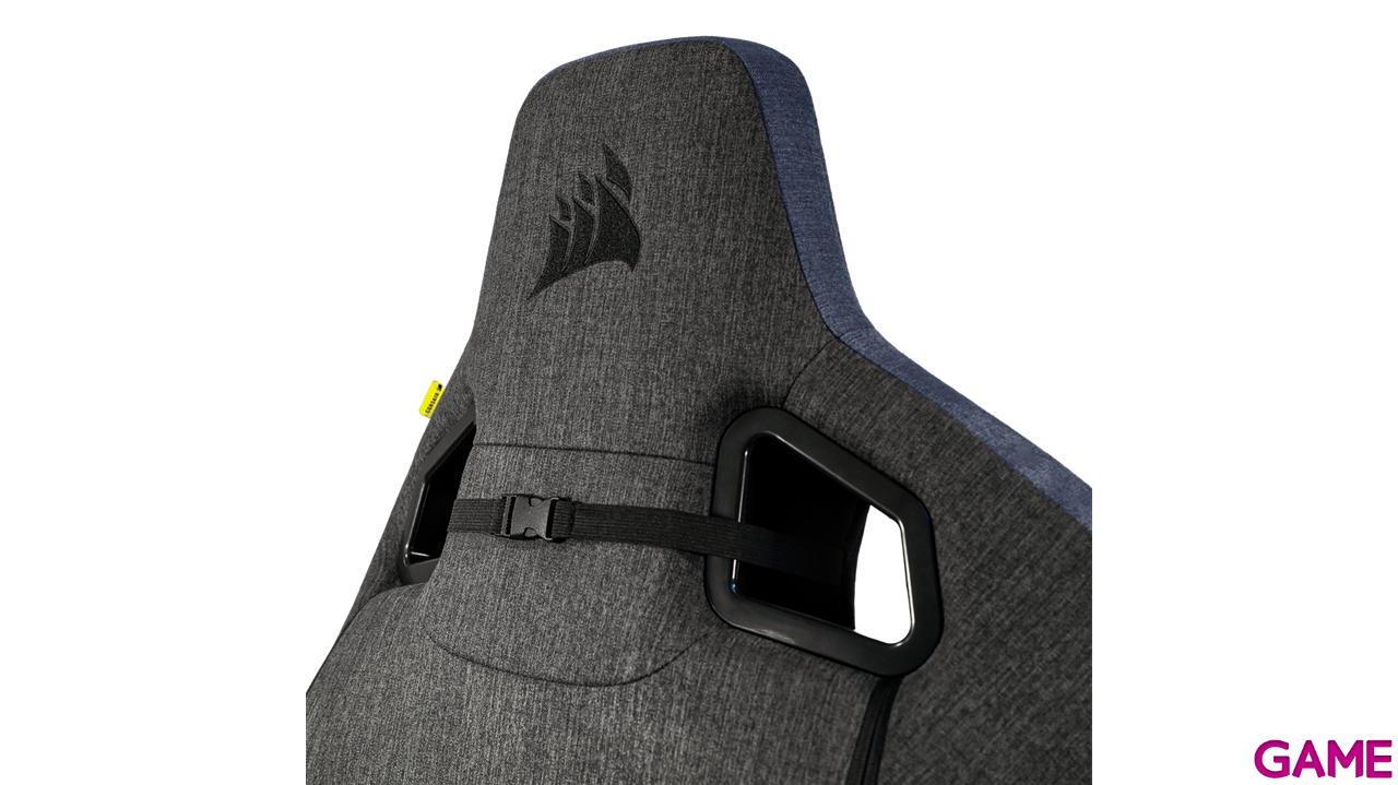 CORSAIR T3 Rush - Fabric - Charcoal/Blue - Exclusive - Silla Gaming-4