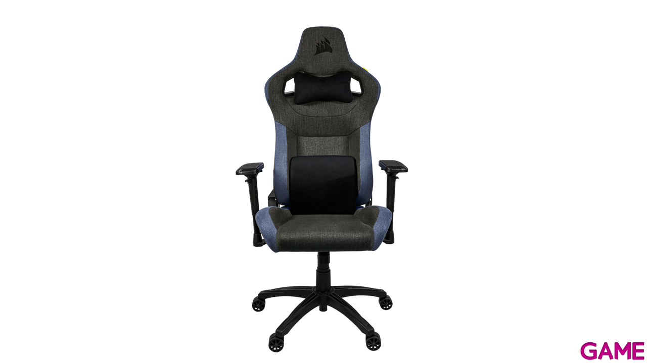 CORSAIR T3 Rush - Fabric - Charcoal/Blue - Exclusive - Silla Gaming-5