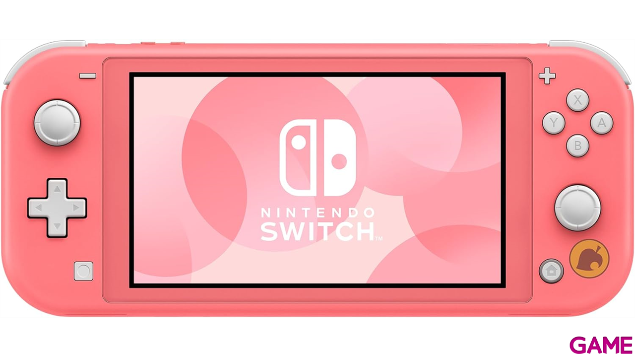 Nintendo Switch Lite Coral Edición Animal Crossing + A.C. New Horizons-2