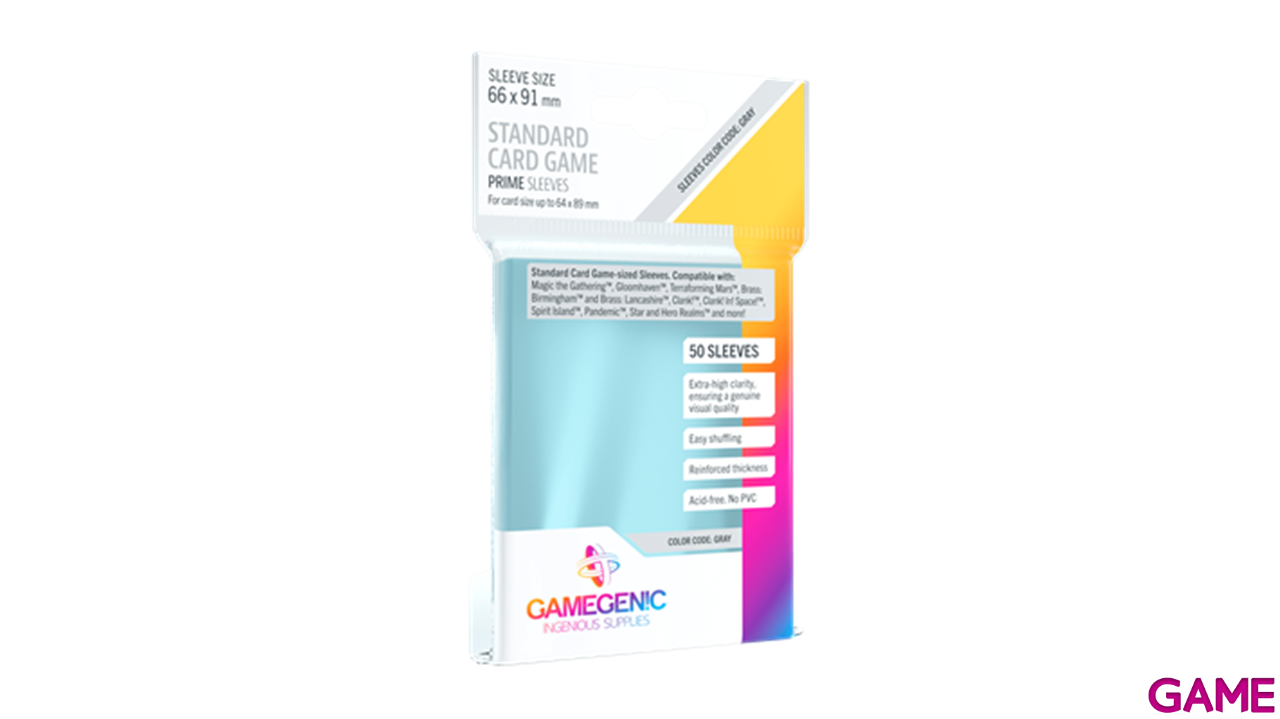 Pack de 50 Fundas de Cartas Standard GameGenic-0