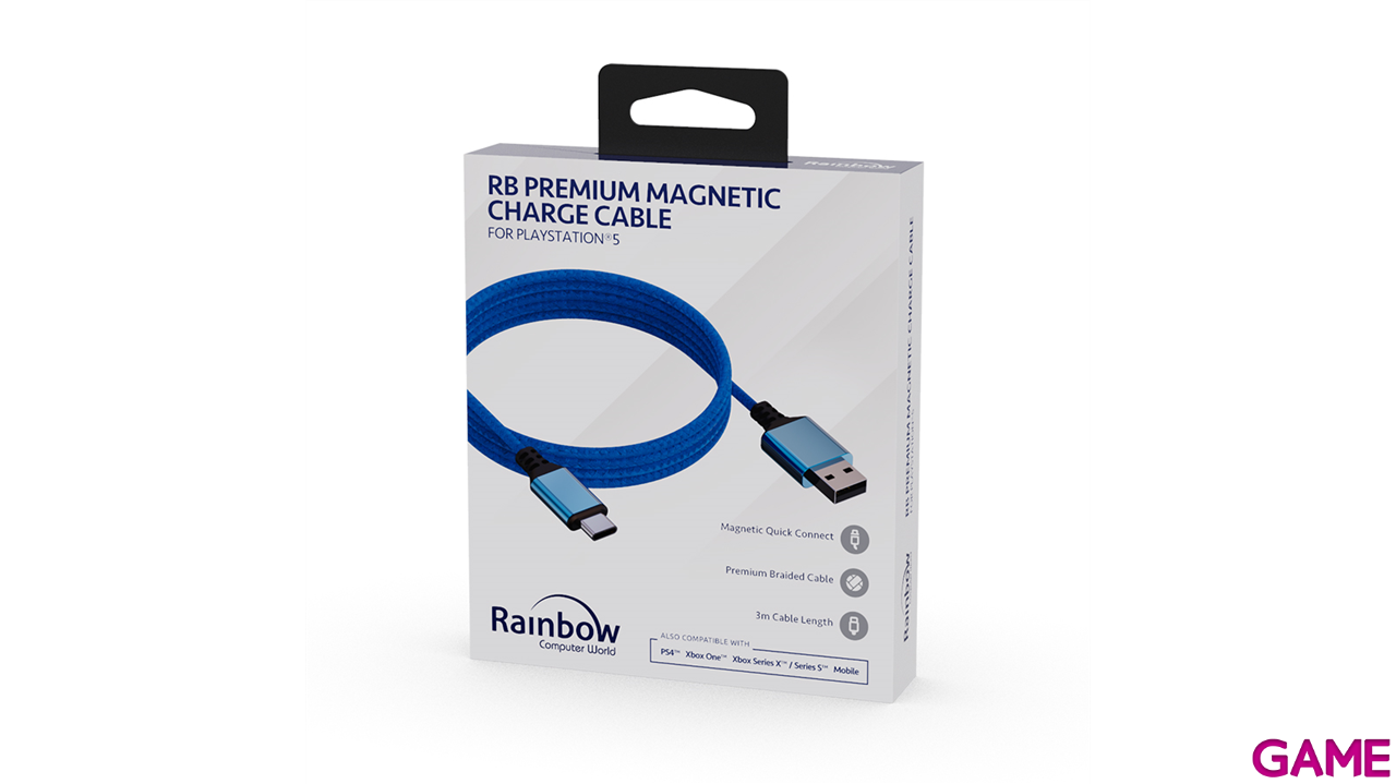 Cable de Carga USB-C Premium Magnetic 3m Rainbow-1