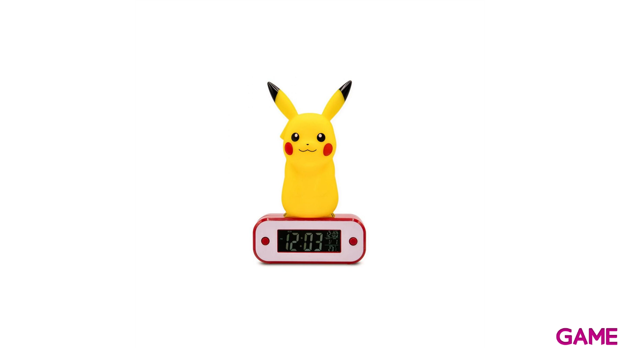 Radio Despertador Luminoso Pokemon: Pikachu 18cm-2