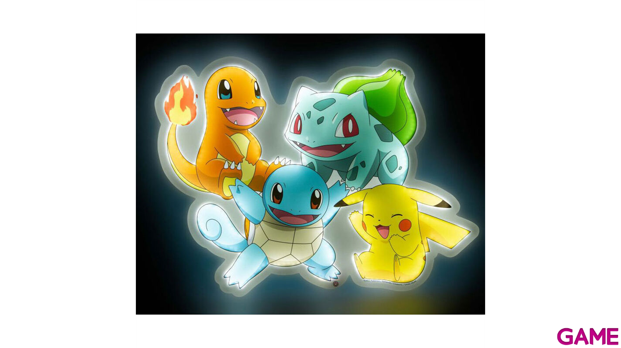 Lámpara de Pared Neón Pokemon: Pikachu y Amigos 30cm-1