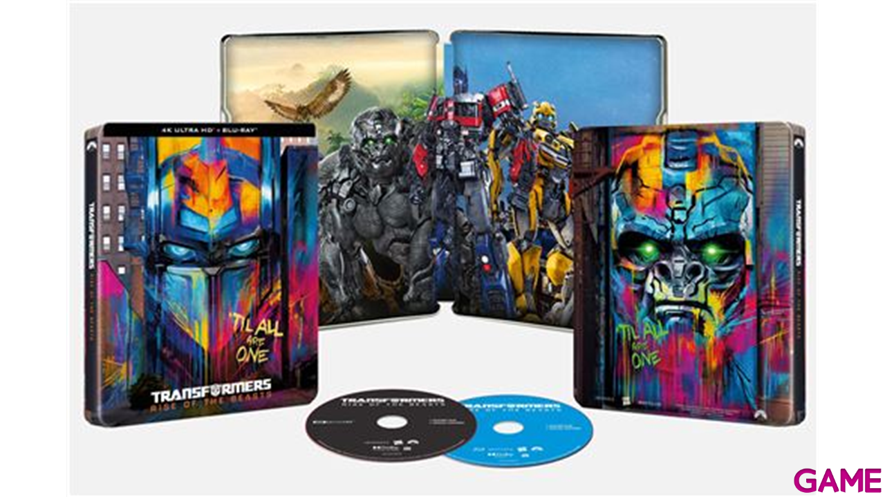 Transformers El Despertar de las Bestias 4K + BD Edición Steelbook 1-2