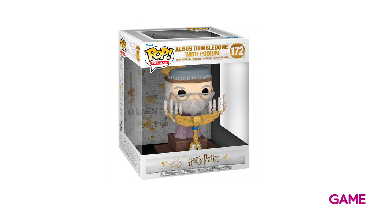 Figura Pop Deluxe Harry Potter y el Prisionero de Azkaban: Dumbledore con Podium-1