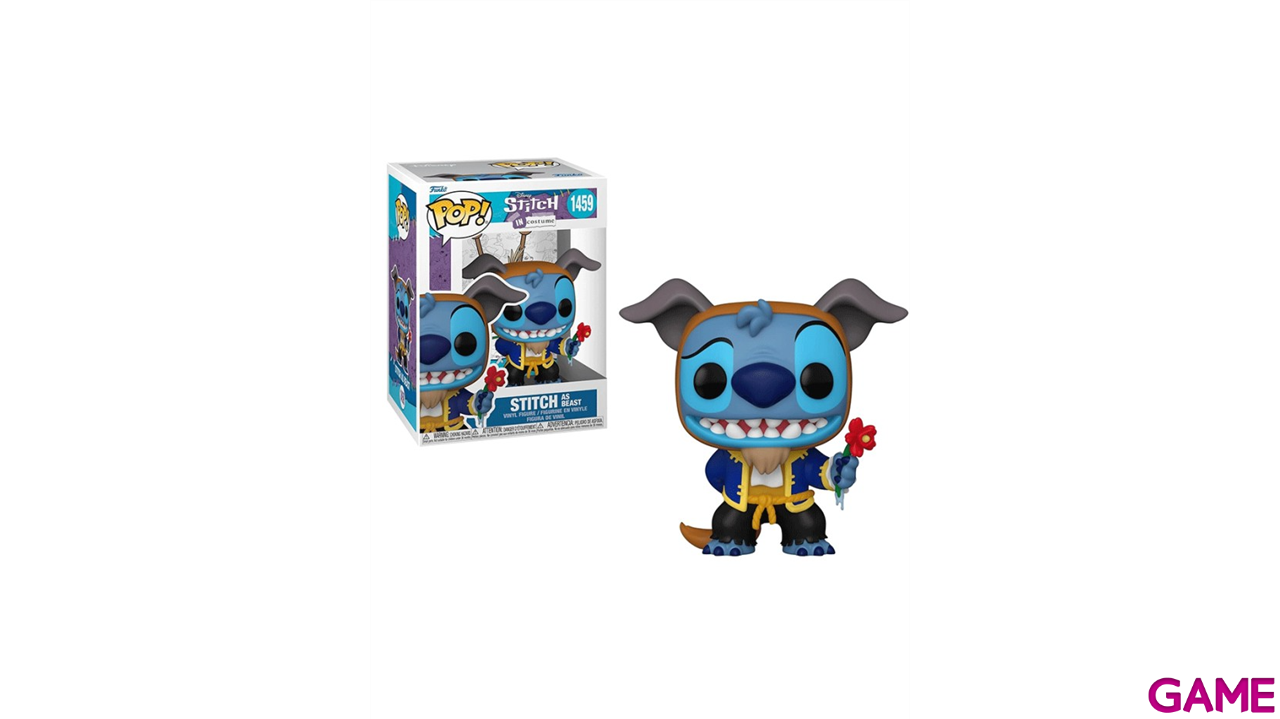 Figura Pop Disney: Stitch con Disfraz de Bestia-1