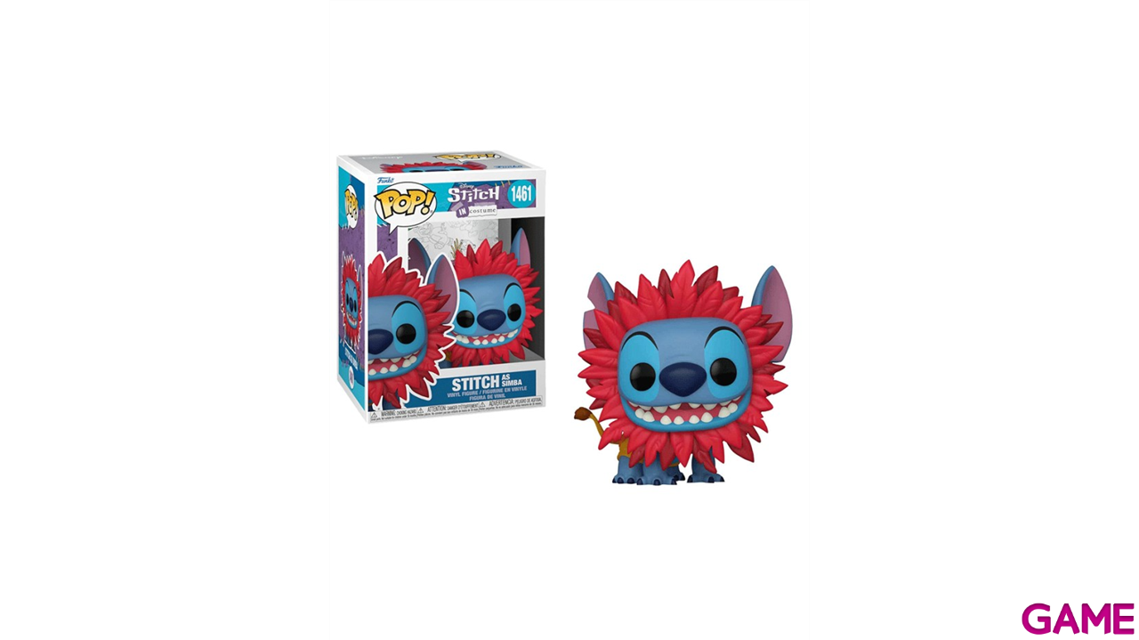 Figura Pop Disney: Stitch con Disfraz de Simba-0
