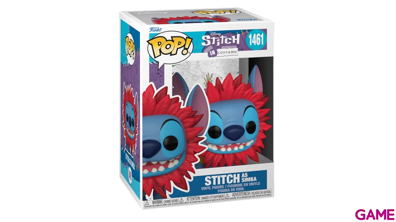 Figura Pop Disney: Stitch con Disfraz de Simba-2