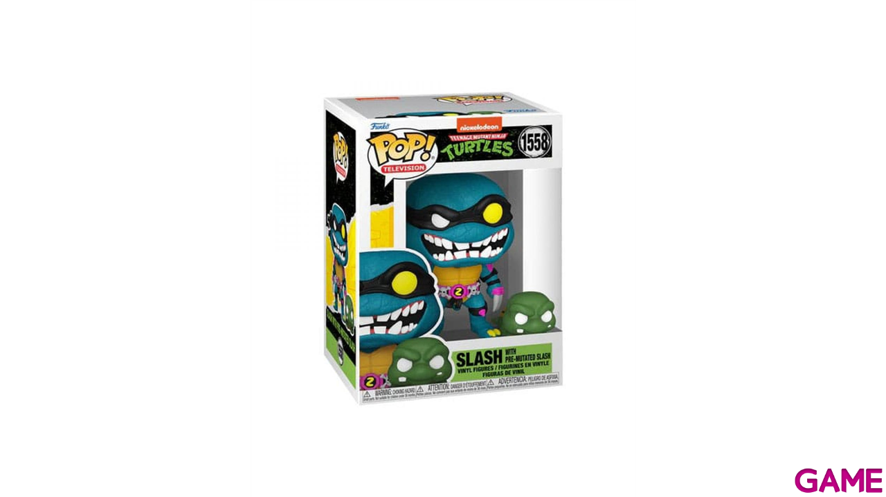 Figura Pop Tortugas Ninja: Slash & Pre-Mutated Turtle Slash-1