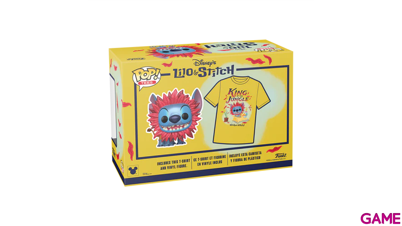 Figura Pop con Camiseta: Stitch con Disfraz de Simba Talla S-0