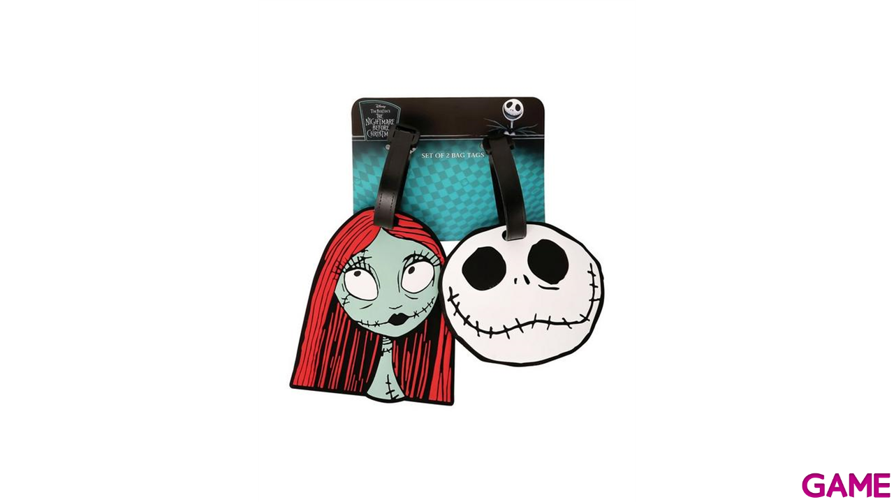 Etiqueta para Equipaje Pesadillas Antes de Navidad: Jack y Sally-1
