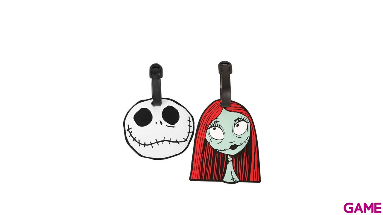 Etiqueta para Equipaje Pesadillas Antes de Navidad: Jack y Sally-2