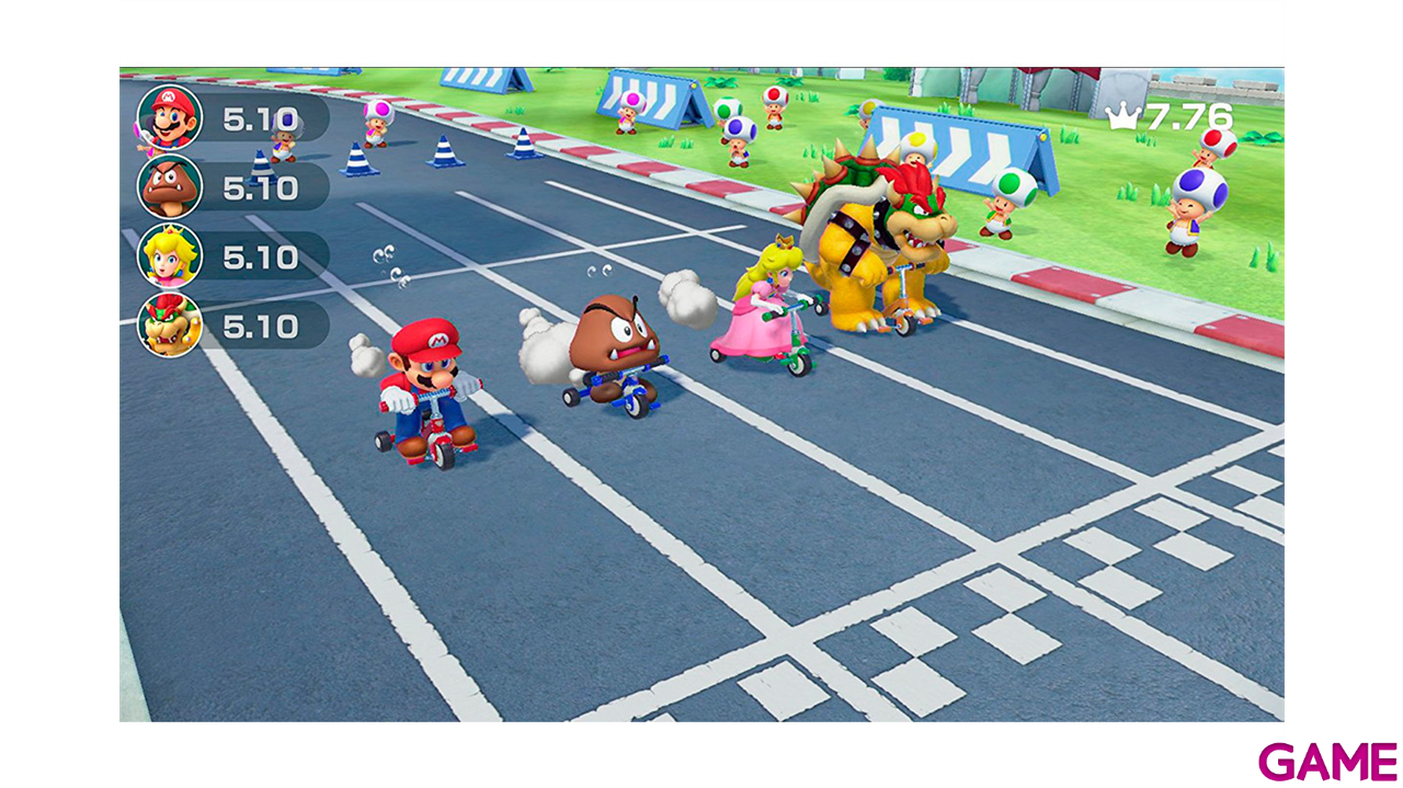 Joy Con Set Morado Verde con Mario Party Descargable-2