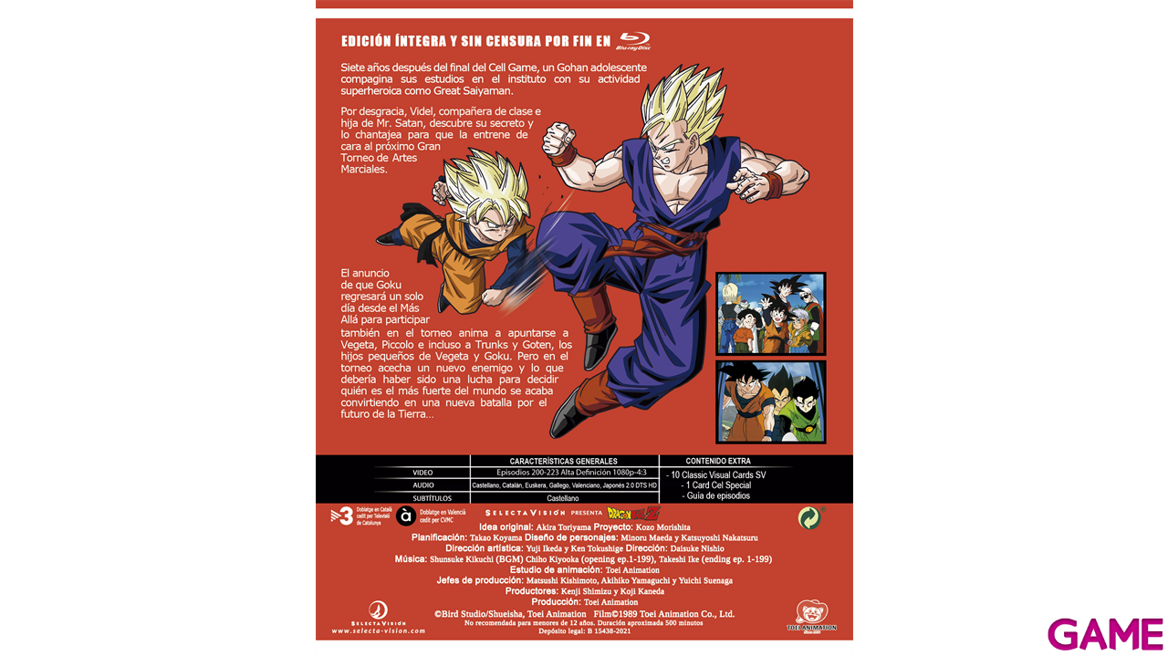 Dragon Ball Z - Bluray BOX 11 - Episodios 200 a 223-1