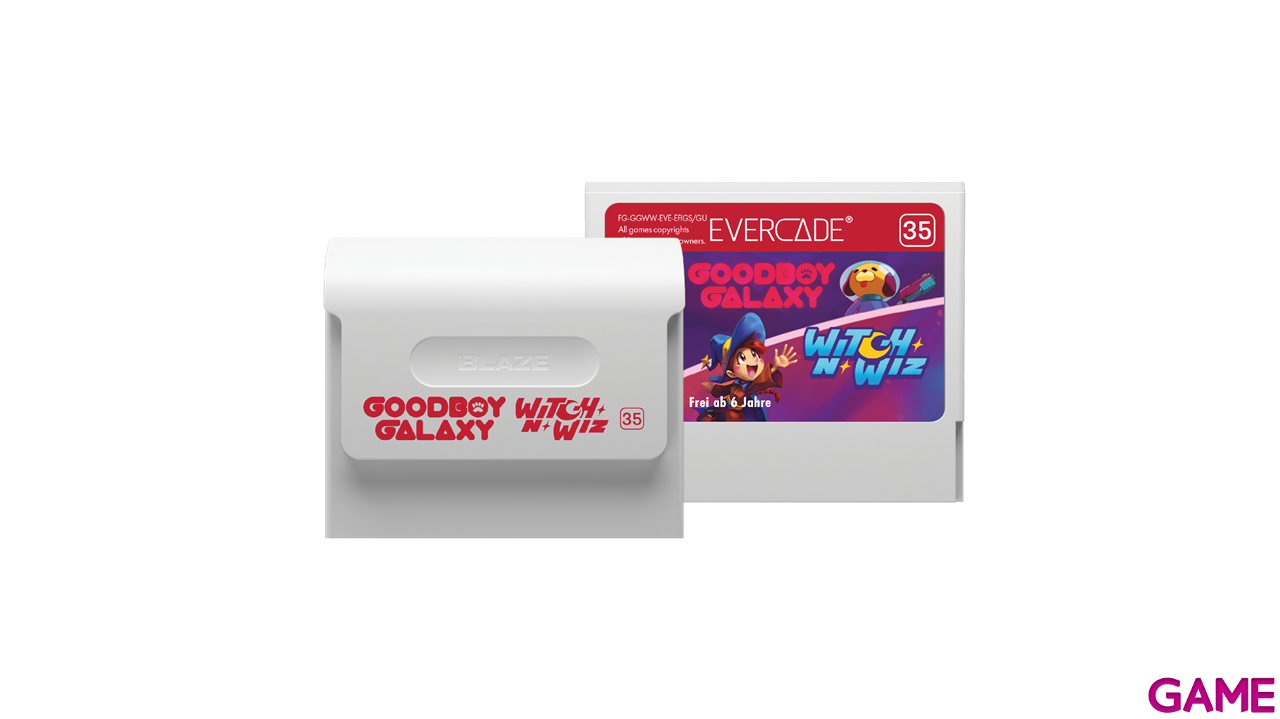 Cartucho Evercade Goodboy Galaxy + Witch N´ Wiz-0