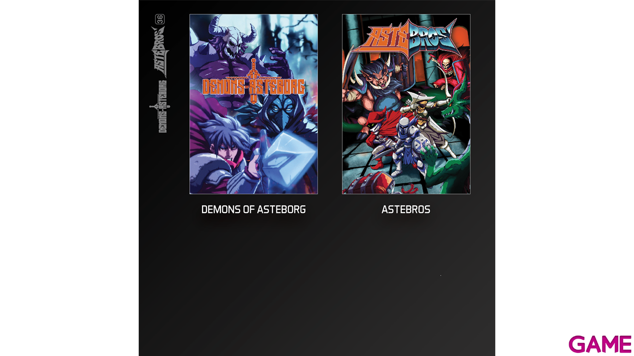 Cartucho Evercade Demons of Asterborg + Astebros-3