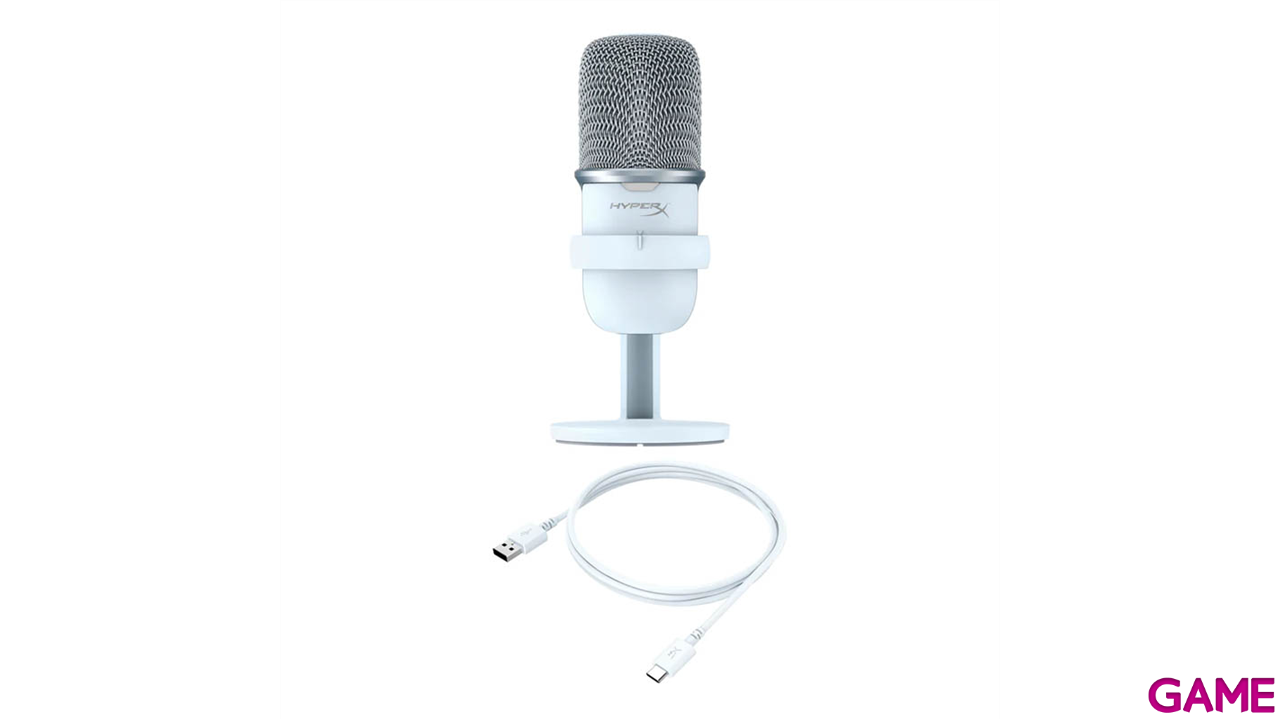 HyperX SoloCast White - Microfono Gaming-2