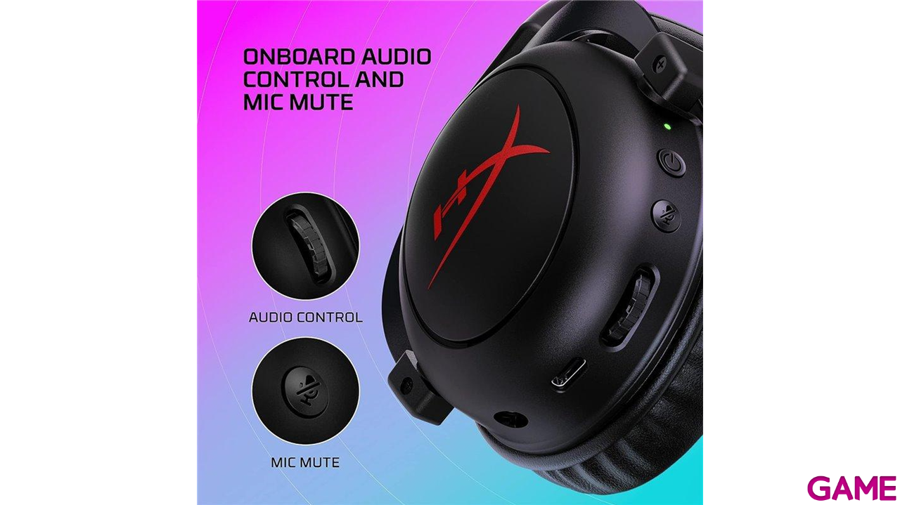 HyperX Cloud II Core Wireless Negro PC - PS5 - PS4 - Switch - Movil - Auriculares Gaming-1