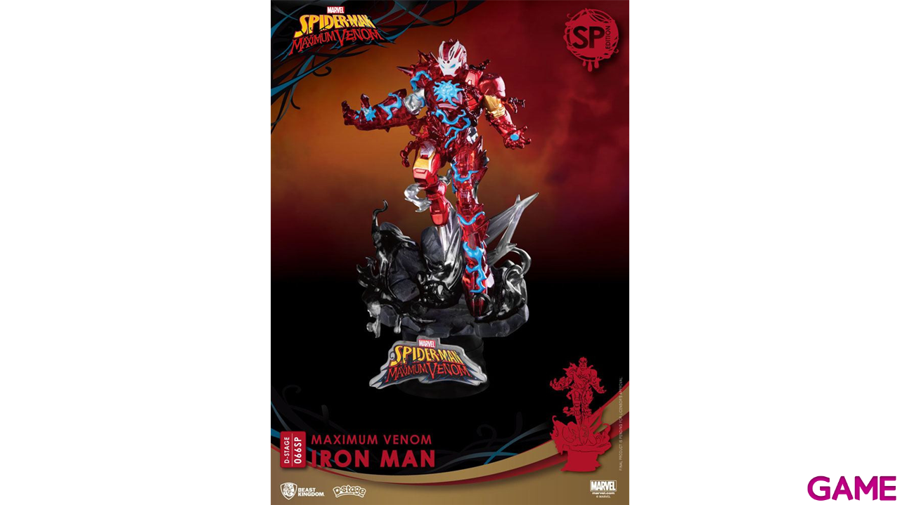 Figura Dstage Marvel Maximum Venom: Iron Man Edición Especial-0
