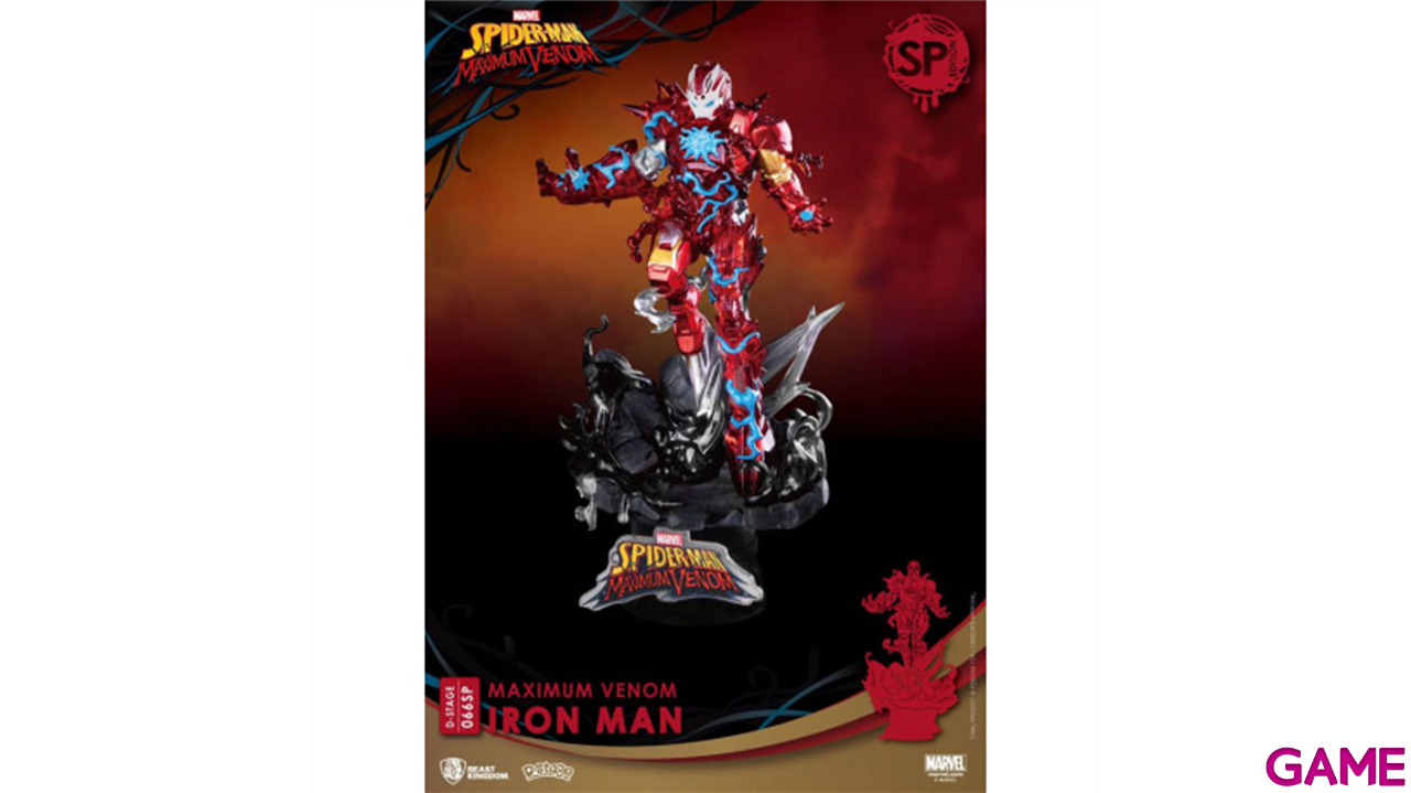 Figura Dstage Marvel Maximum Venom: Iron Man Edición Especial-2