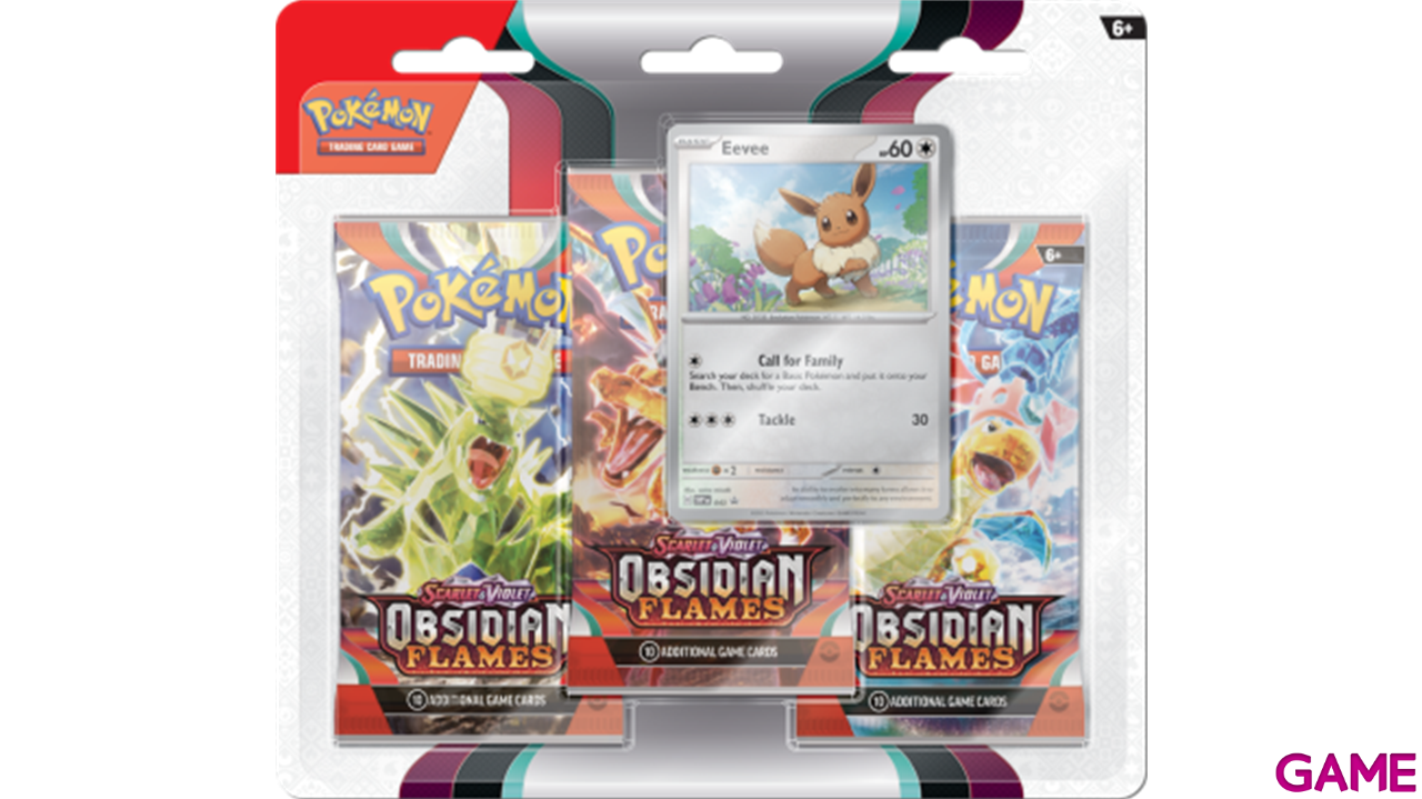 Pack de Tres Booster Obsidian Flames ENG-0