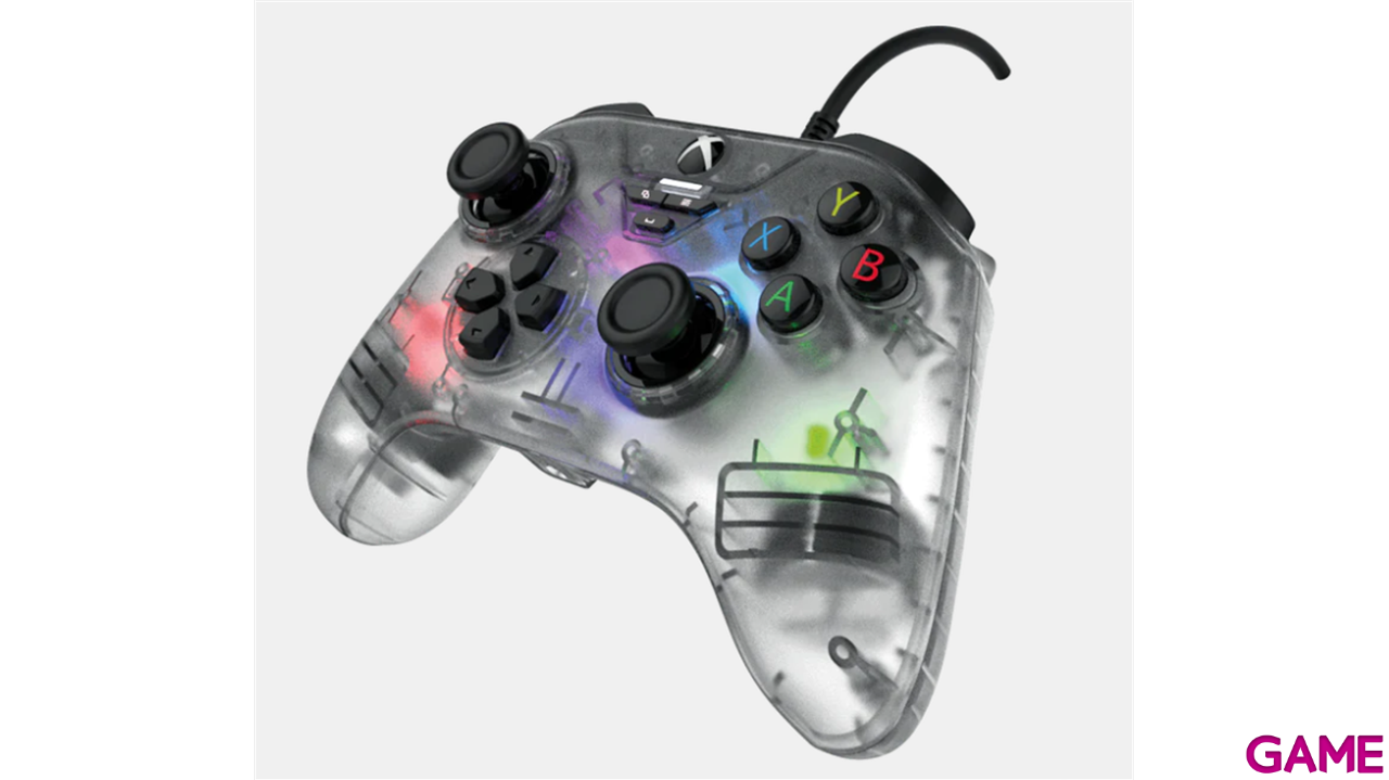 Controller con Cable Snakebyte RGB X transparente -Licencia oficial--4