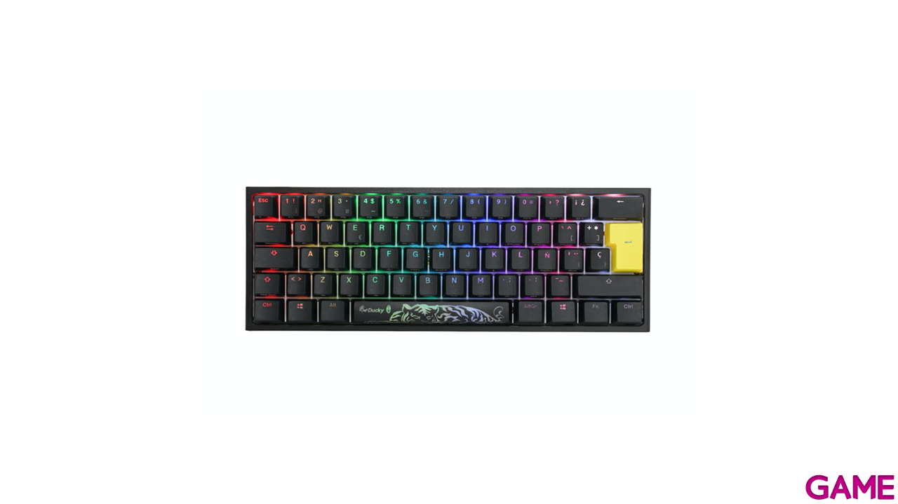 Ducky ONE 2 PRO Classic Mini 60% Gateron Yellow RGB PBT Mecanico - Teclado Gaming-5