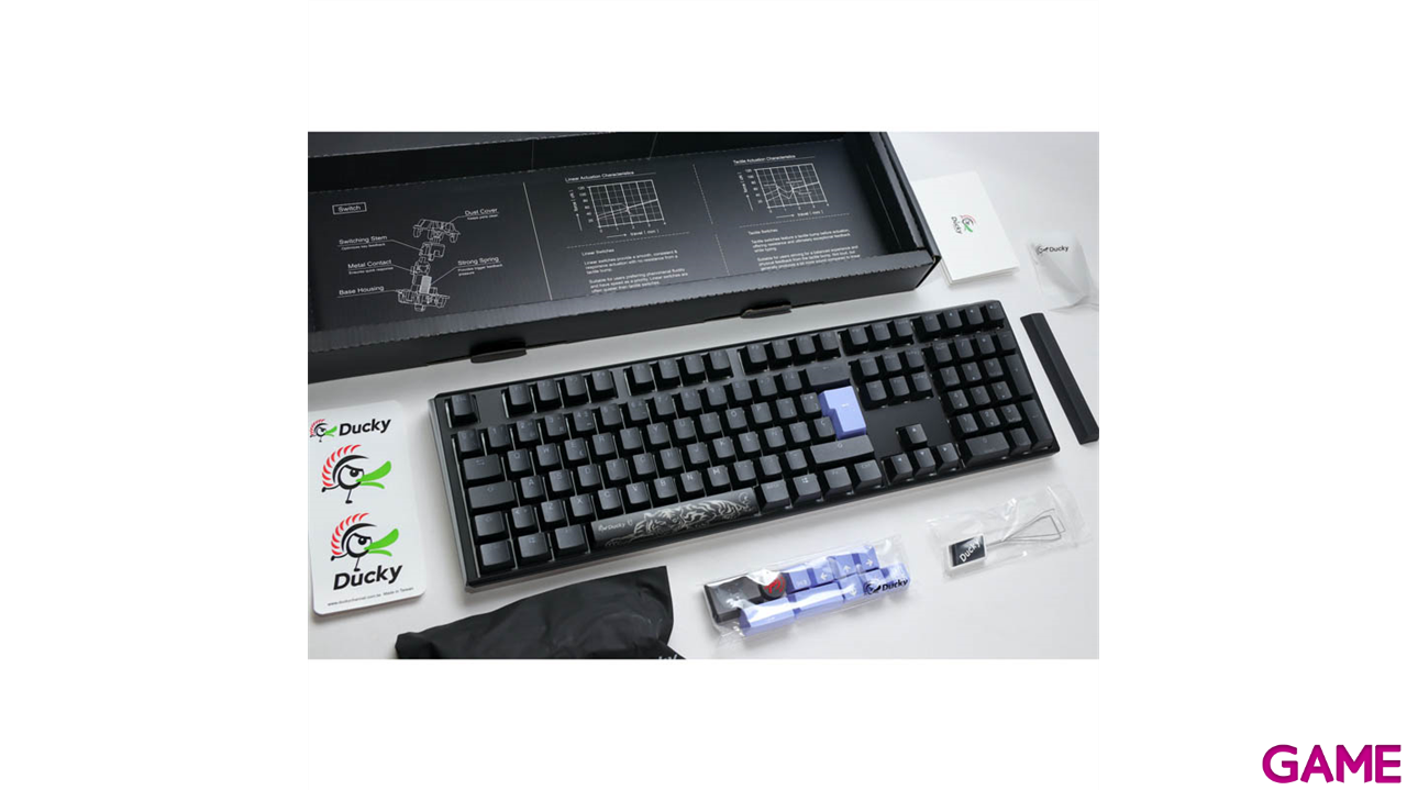 Ducky ONE 3 Classic Full-Size Hot-swappable MX-Brown RGB PBT Mecanico - Teclado Gaming-0