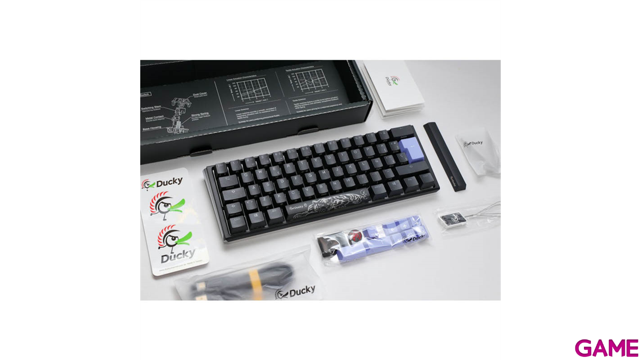Ducky ONE 3 Classic Mini 60% Hot-swappable MX-Brown RGB PBT Mecanico - Teclado Gaming-1