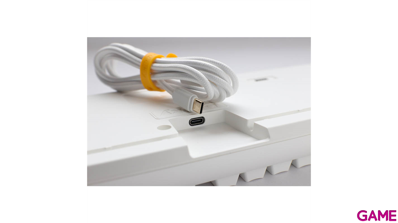 Ducky ONE 3 Classic Full-Size Pure White Hot-swappable MX-Clear RGB PBT Mecanico - Teclado Gaming-0