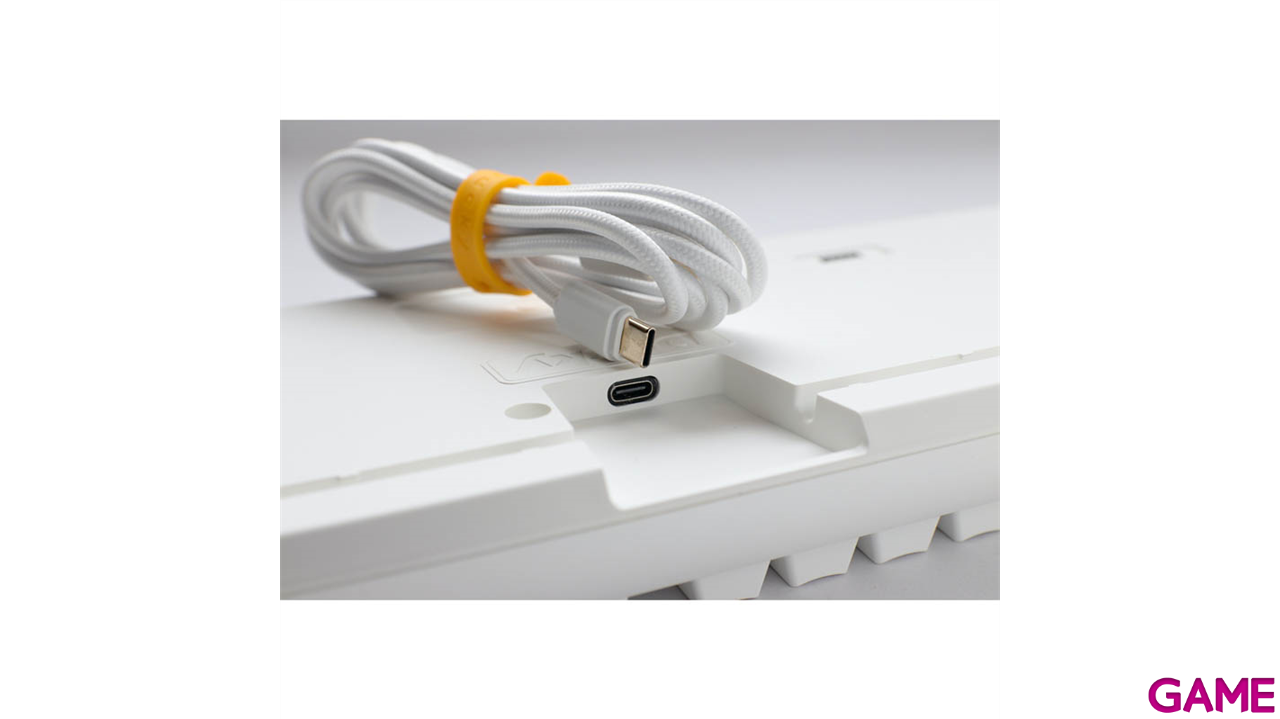 Ducky ONE 3 Classic TKL Pure White Hot-swappable MX-Red RGB PBT Mecanico - Teclado Gaming-0