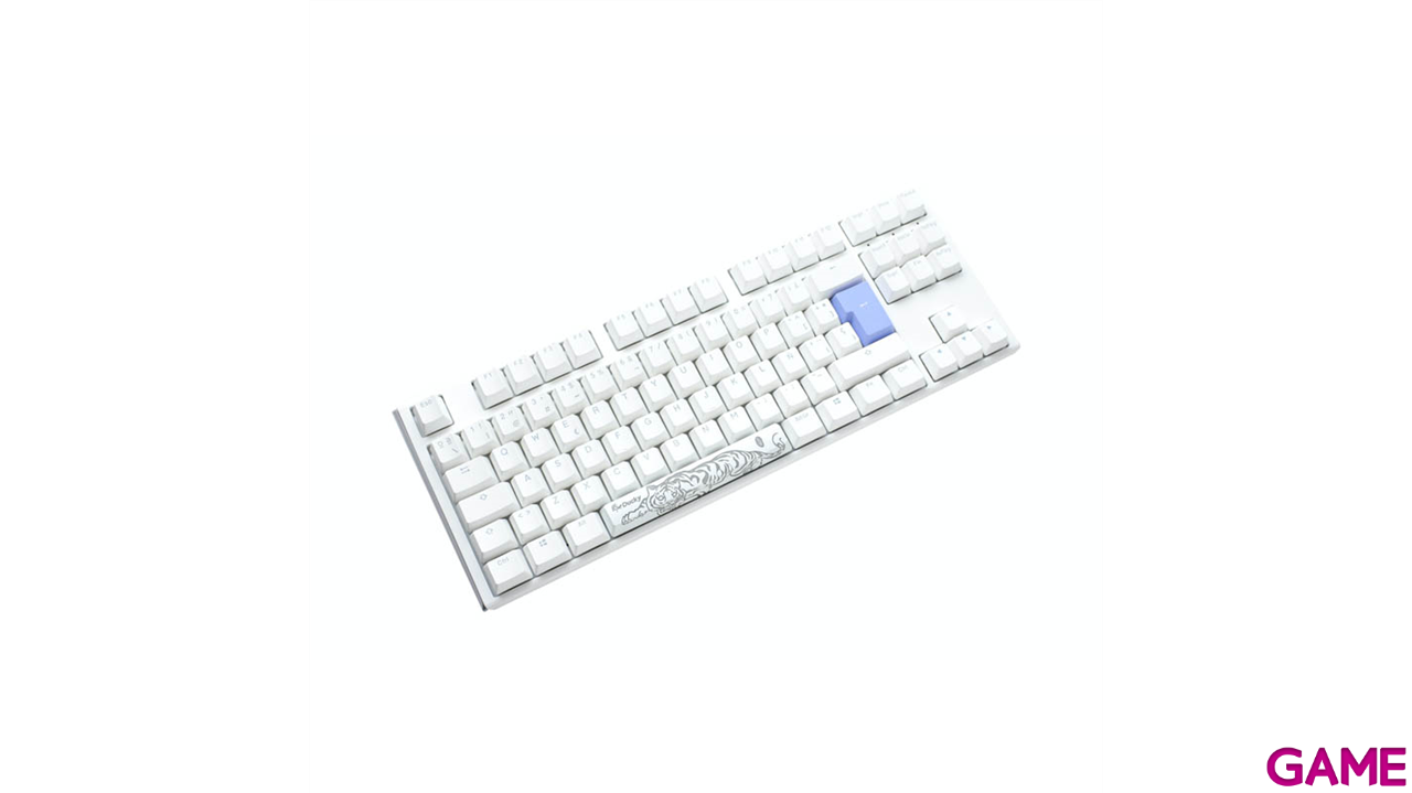 Ducky ONE 3 Classic TKL Pure White Hot-swappable MX-Clear RGB PBT Mecanico - Teclado Gaming-3
