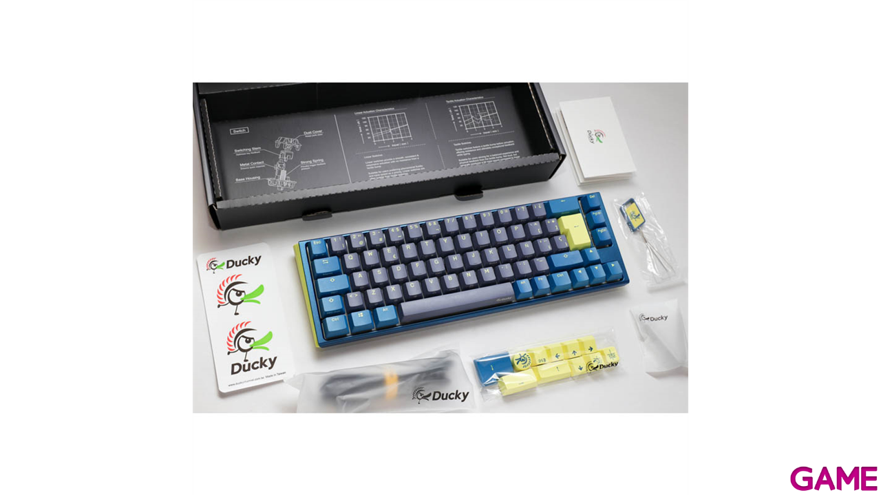 Ducky One 3 Daybreak SF 65% Hot-swappable MX-Brown RGB PBT Mecanico - Teclado Gaming-1