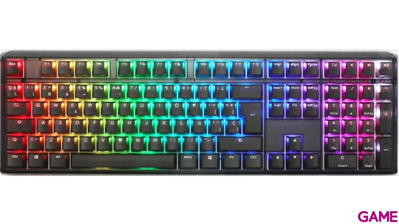 Ducky One 3 Aura Black Full-Size Hot-Swappable MX-Red PBT Mecanico - Teclado Gaming-0