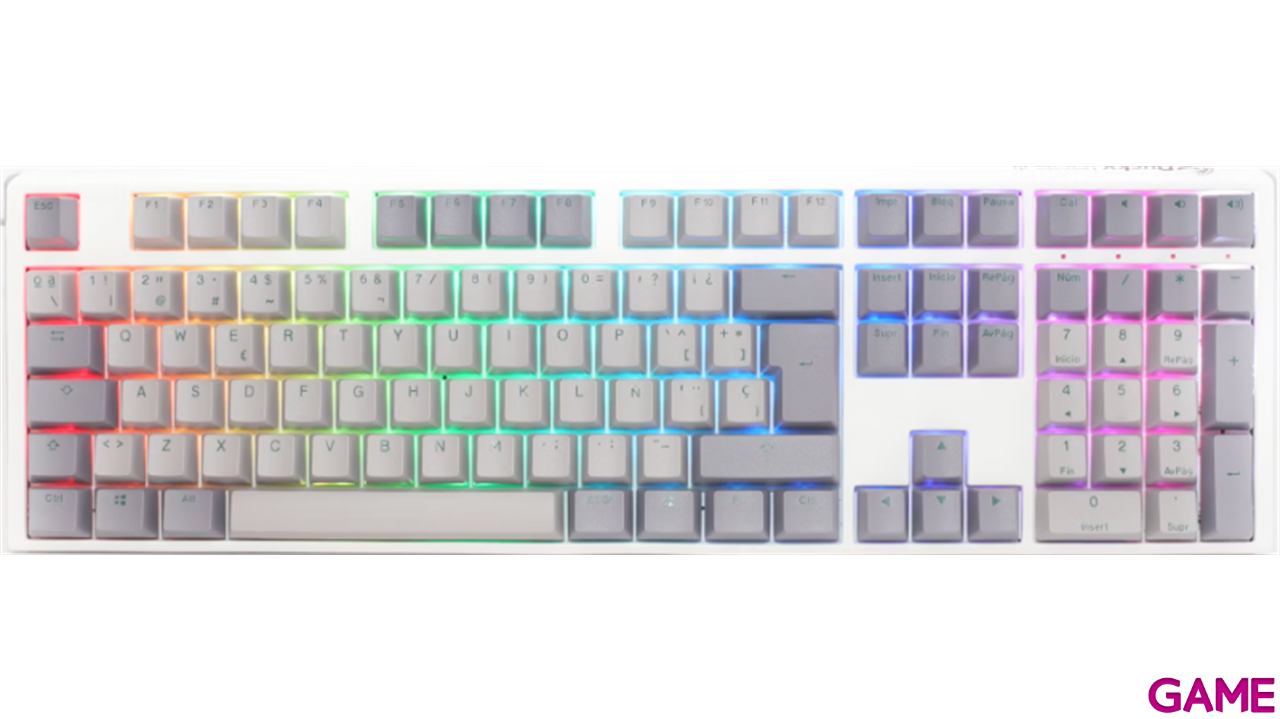 Ducky One 3 Mist Full-Size Hot-Swappable MX-Red PBT Mecanico - Teclado Gaming-0