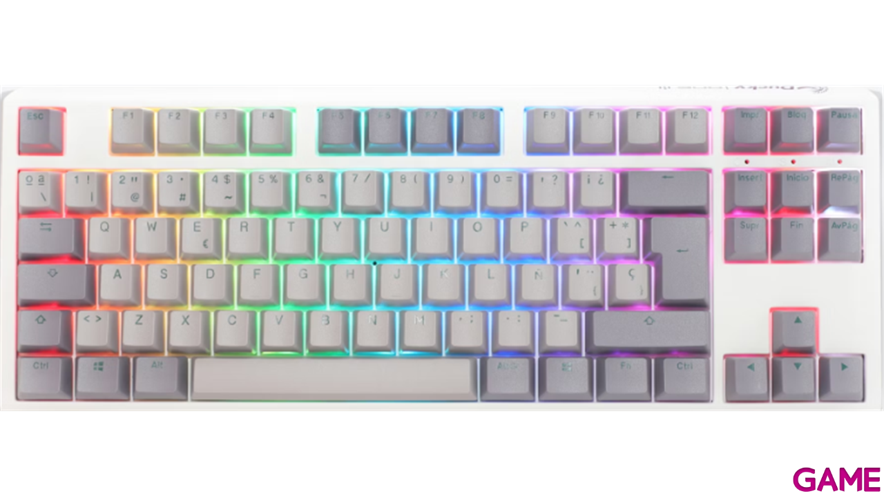 Ducky ONE 3 Mist TKL Hot-swappable MX-Speed Silver RGB PBT Mecanico - Teclado Gaming-0