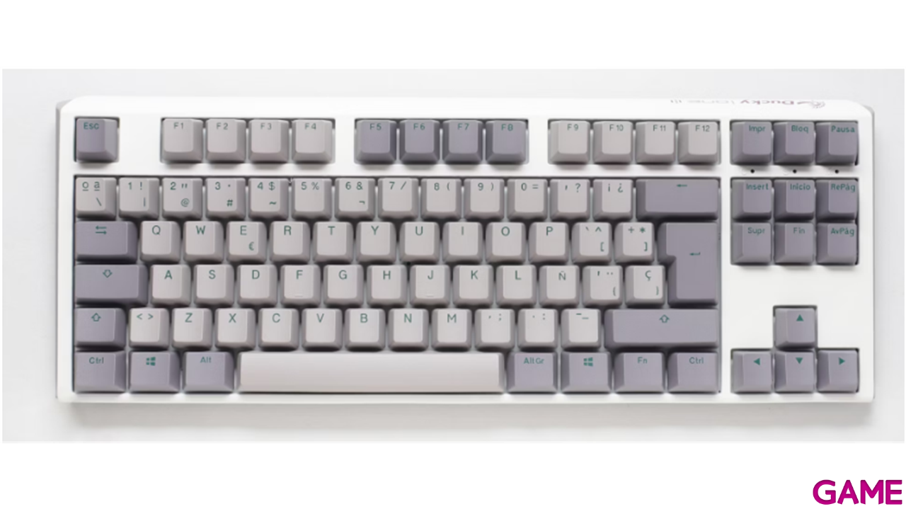 Ducky ONE 3 Mist TKL Hot-swappable MX-Speed Silver RGB PBT Mecanico - Teclado Gaming-1