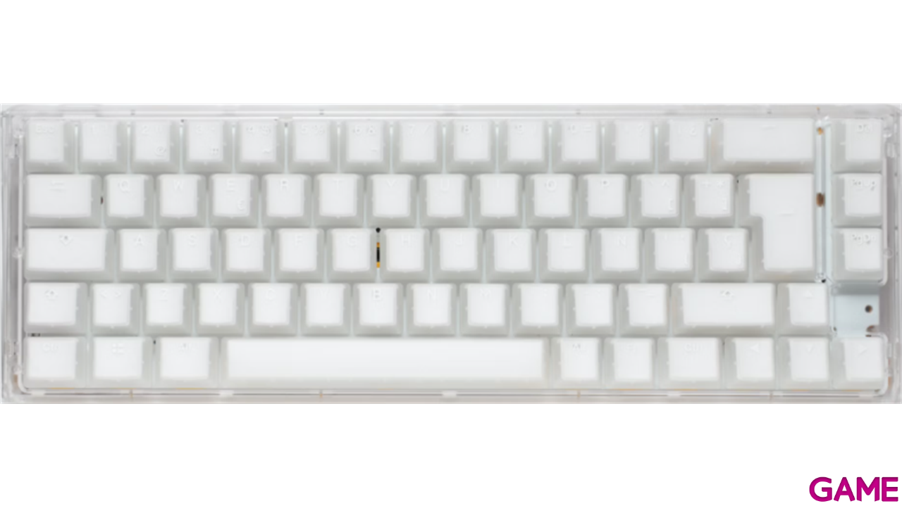 Ducky ONE 3 Aura White SF 65% Hot-swappable MX-Red RGB PBT Mecanico - Teclado Gaming-0