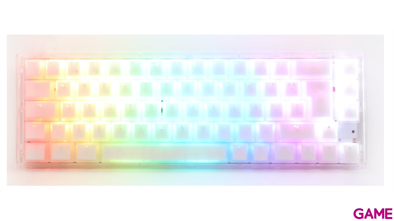 Ducky ONE 3 Aura White SF 65% Hot-swappable MX-Red RGB PBT Mecanico - Teclado Gaming-6