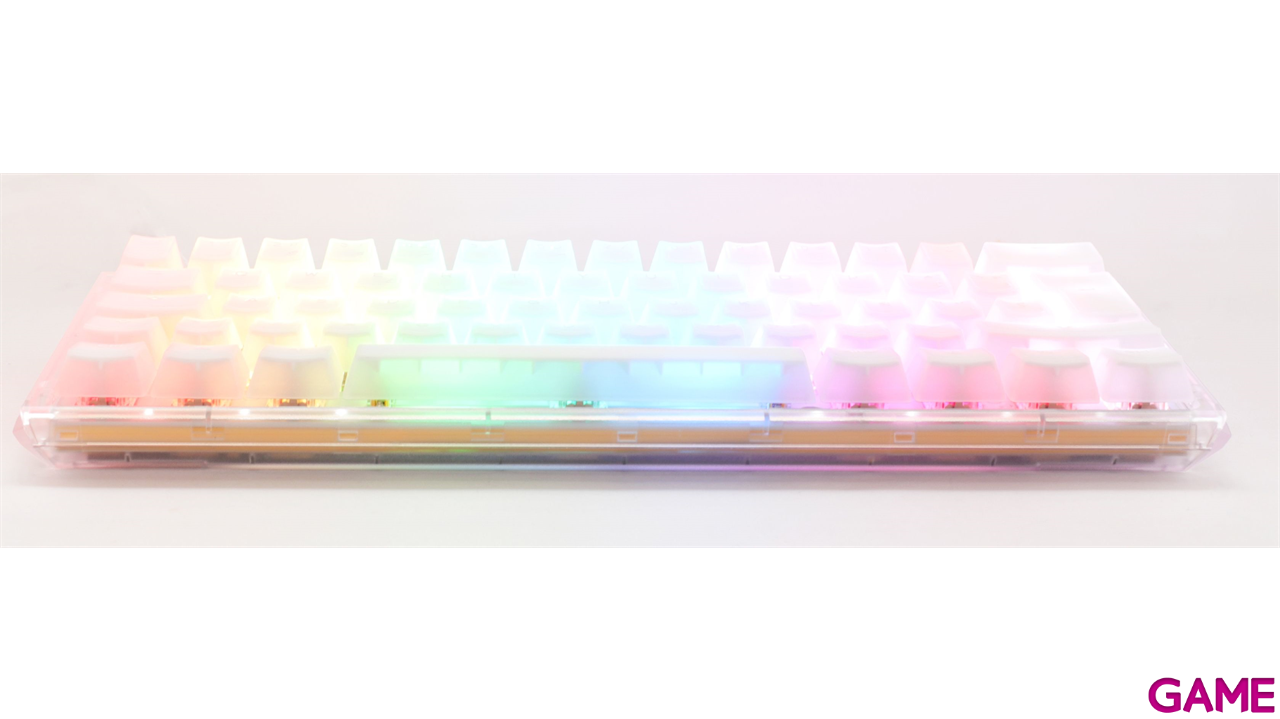 Ducky ONE 3 Aura White Mini 60% Hot-swappable MX-Red RGB PBT Mecanico - Teclado Gaming-2