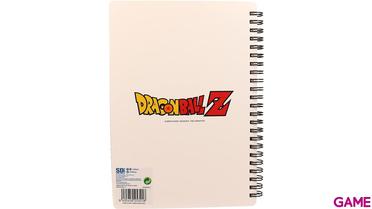 Libreta 3D Dragon Ball Z: Freezer vs Goku-2